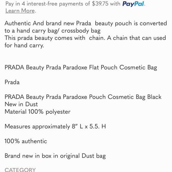 Prada envelope pouch/ bag/ clutch - Picture 4 of 4